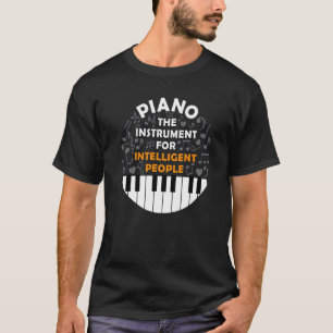 Camiseta Piano Pianista Músico Teclado Musical Cote Gag Ou