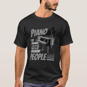 Camiseta Piano Pianista Músico Teclado Musical Cote Gag Ou