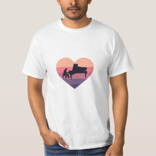 Camiseta Piano Piano com Pano Retroativo