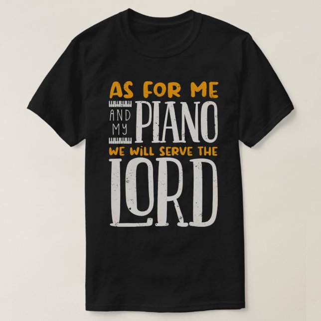 Camiseta Piano Piano Player Musical Piano Instrumento Music (Frente do Design)