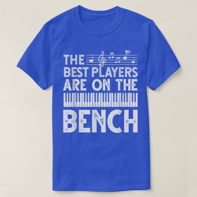 Camiseta Piano Player de Arte Homens Mulheres Orquestor Mus (Frente do Design)