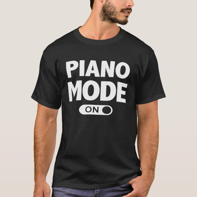 Camiseta Piano Player Engraçado Presente no Lover (Frente)