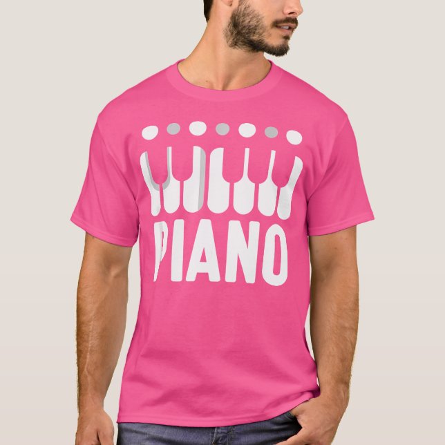 Camiseta Piano Player Music Pianos Instrument (Frente)