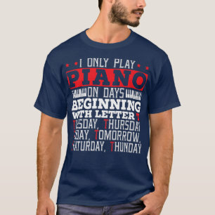 Camiseta Piano Player Musical Instrumento Musical Pianista