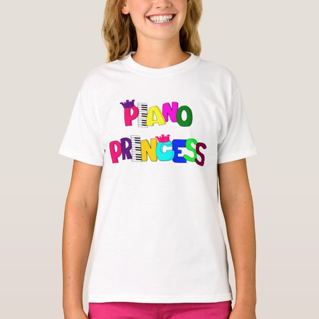 Camiseta Piano Princess (Frente)