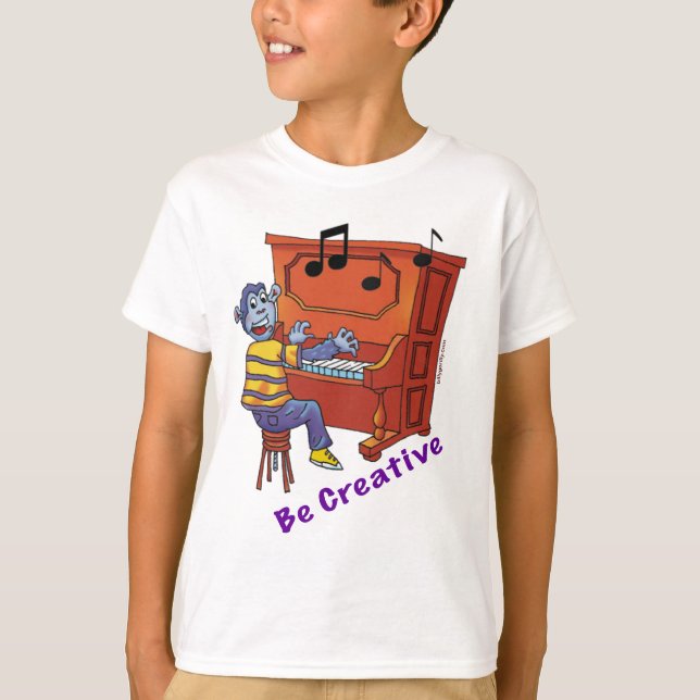 Camiseta Piano - seja t-shirt criativo (Frente)