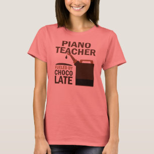 Camiseta Piano Teacher (Funny) Chocolate