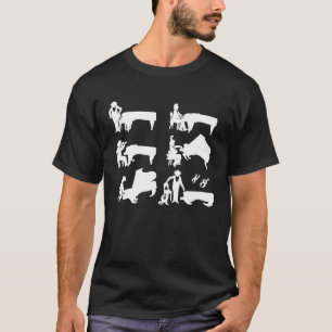 Camiseta Piano toca músico engraçado selvagem