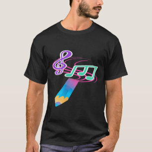 Camiseta Piano Tocando Música Pianista Compositor do Teclad
