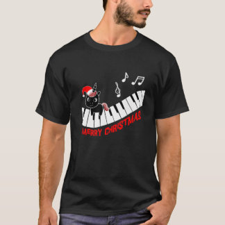 Camiseta Piano Unicorn Piano Funny Animais Feliz Música Chr