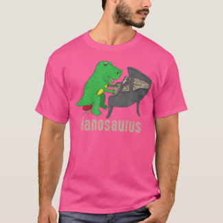 Camiseta Pianosaurus Piano Shirt Dinosaur Percussion Music
