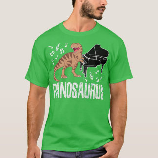 Camiseta Pianossauro Dinossauro Piano