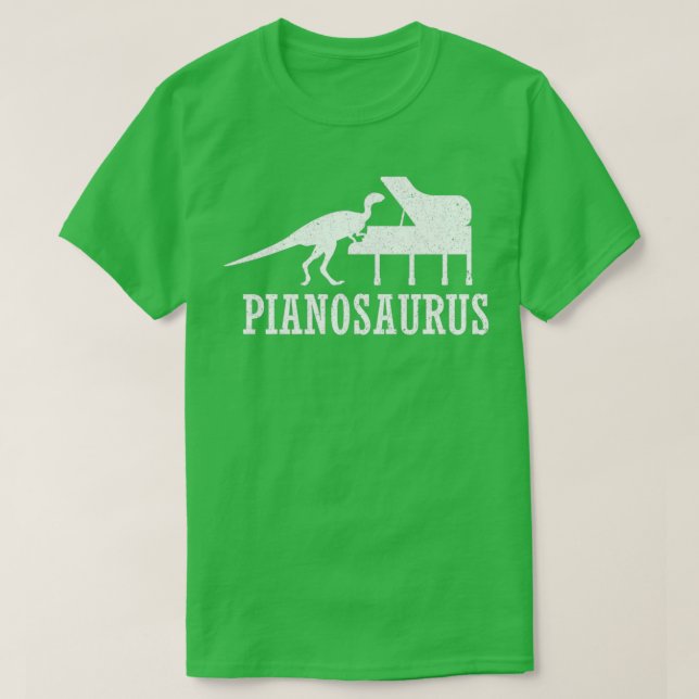 Camiseta Pianossauro do teclado Piano (Frente do Design)