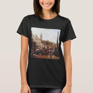 Camiseta Piazza del Popolo em Roma por Johannes Lingelba
