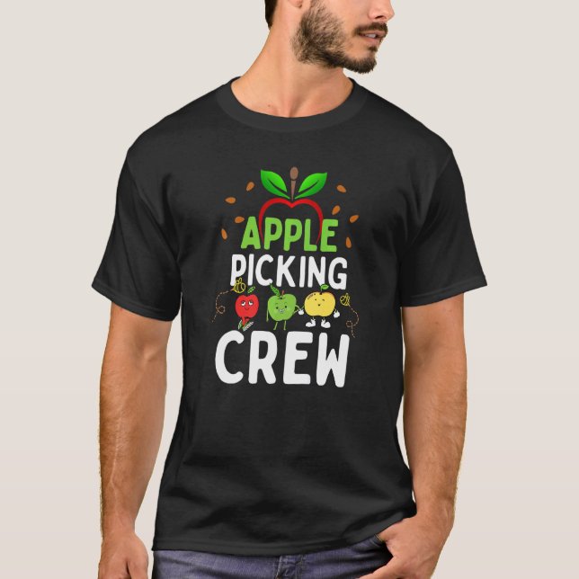 Camiseta Pic De Maçã De Maçã De Outono Correspondente (Frente)