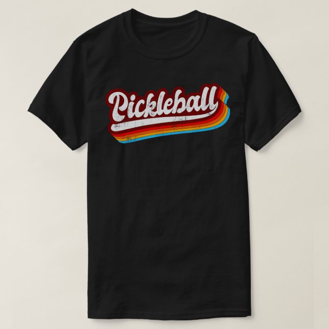 Camiseta Pic. Pickleball de Pickleball Retro Pickleball (Frente do Design)
