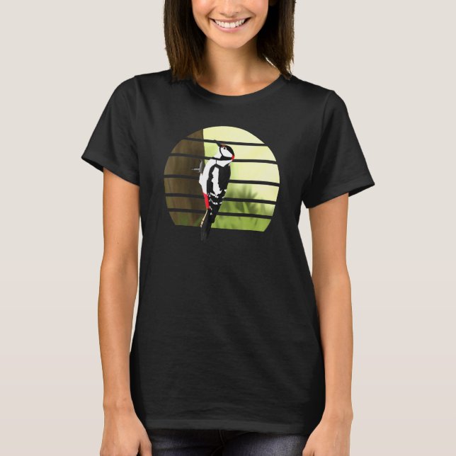 Camiseta Pica-pássaro-pássaro-pássaro (Frente)