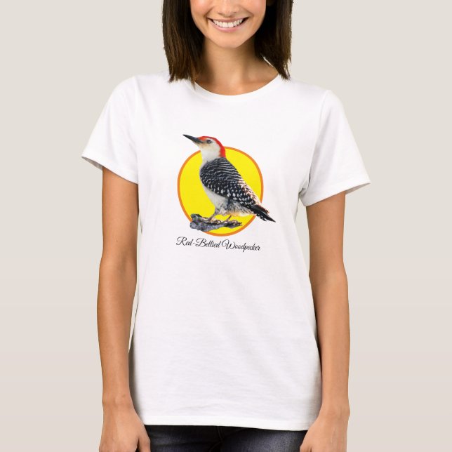 Camiseta Pica-pau-de-bico-vermelho (Frente)