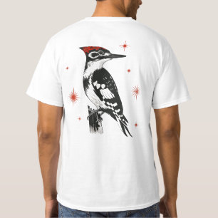 Camiseta Pica-Pau Retroativo - Arte a Tinta do Século de Mé