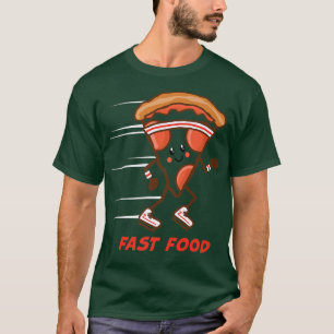Camiseta Picada rápida de Comida que rola tênis de banda la