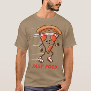 Camiseta Picada rápida de Comida que rola tênis de banda la