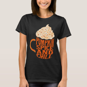 Camiseta Picante de abóbora e casca de abóbora latina