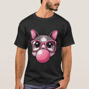 Camiseta Picante De Gato Bonito E Engraçado, Pulmões Rosa E