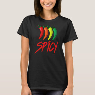 Camiseta Picante Divertido Pimenta Quente de Molho Picante