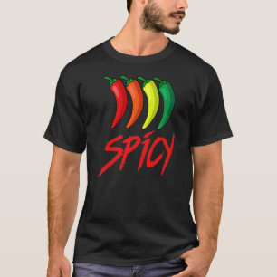 Camiseta Picante Divertido Pimenta Quente de Molho Picante
