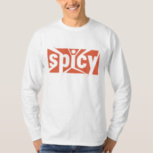 Camiseta Picante: Marca de Palavra Geométrica Ousada com En