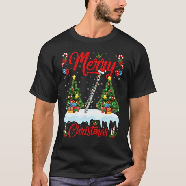 Camiseta Piccolo Music   Lights Xmas Tree Santa Piccolo Chr (Frente)