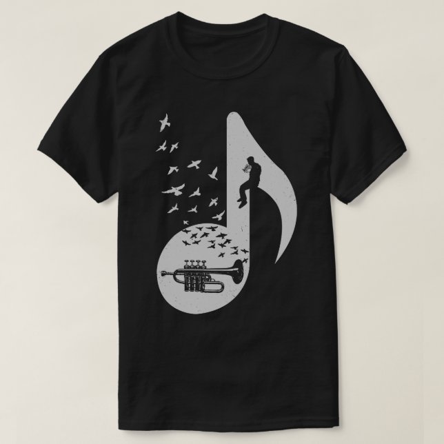 Camiseta Piccolo Musical Trumpet (Frente do Design)