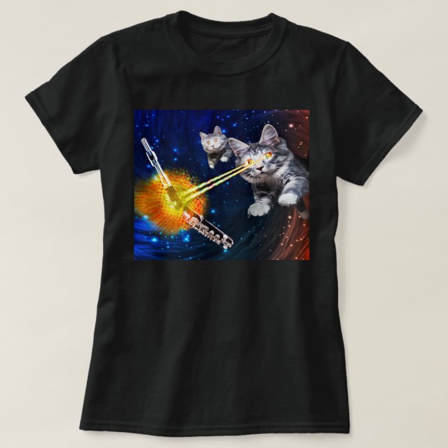 Camiseta Piccolo vs. Gatos Laser (Frente do Design)