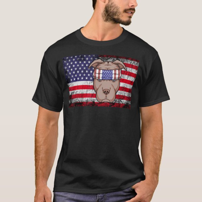 Camiseta Piche de cão Pitbull 1 (Frente)