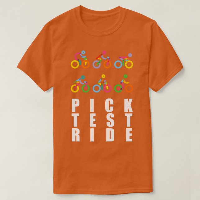 Camiseta Pick Test Ride  (Frente do Design)