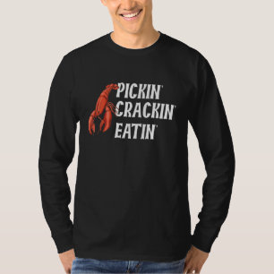 Camiseta Pickin' Comendo Cotação Para Uma Lagosta