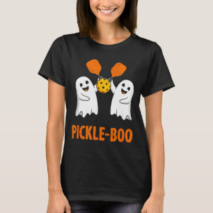 Camiseta Pickle-boo fantasma engraçado halloween pickleball