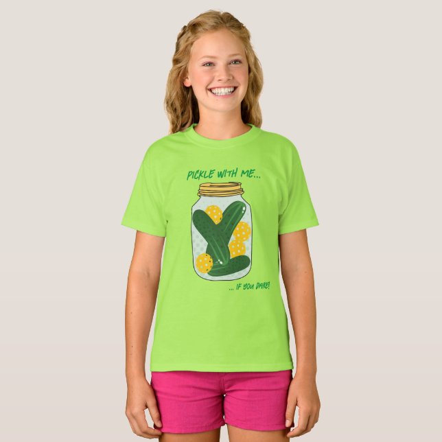 Camiseta 🥒 Pickle comigo 🥒 Pickleball (Frente Completa)