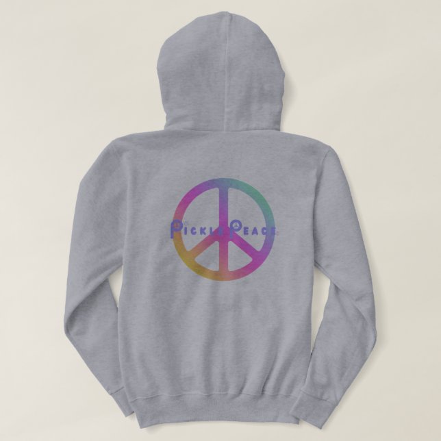 Camiseta pickle peace em pastéis (Verso do Design)