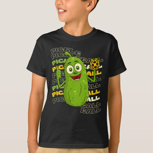 Camiseta Pickle Power! Crianças de Bateria-Picelbola (Frente)