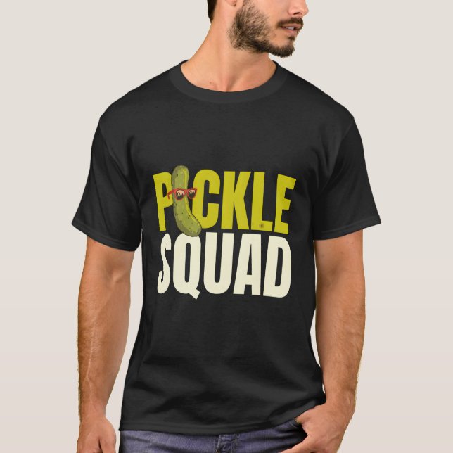 Camiseta Pickle Squad Cucumber Vegan Pickle Squad (Frente)
