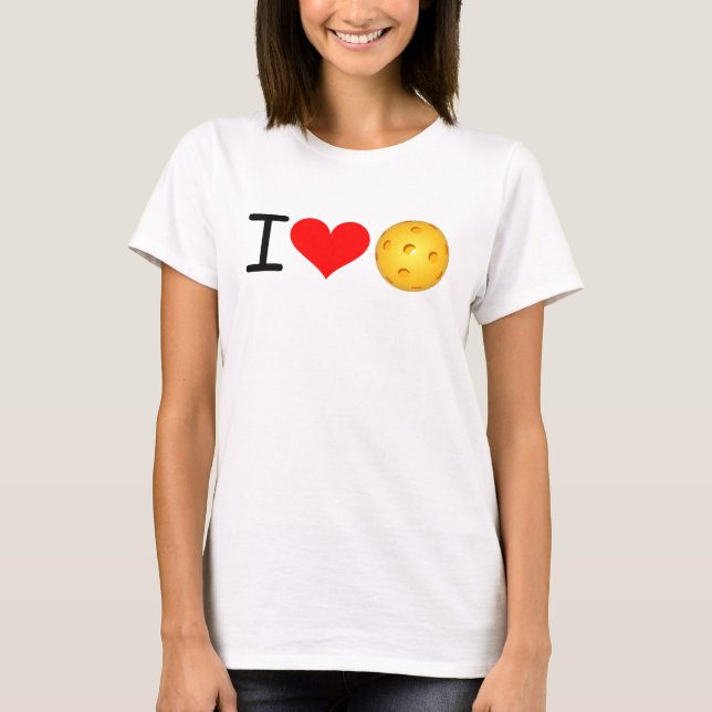 Camiseta Pickleball: Adoro Pickleball (Frente)