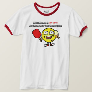 Camiseta Pickleball Amarelo Engraçado Vanilla Soft Serve