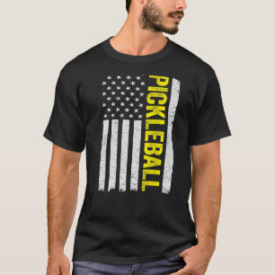 Camiseta Pickleball American Flag Us 4 De Julho Homens