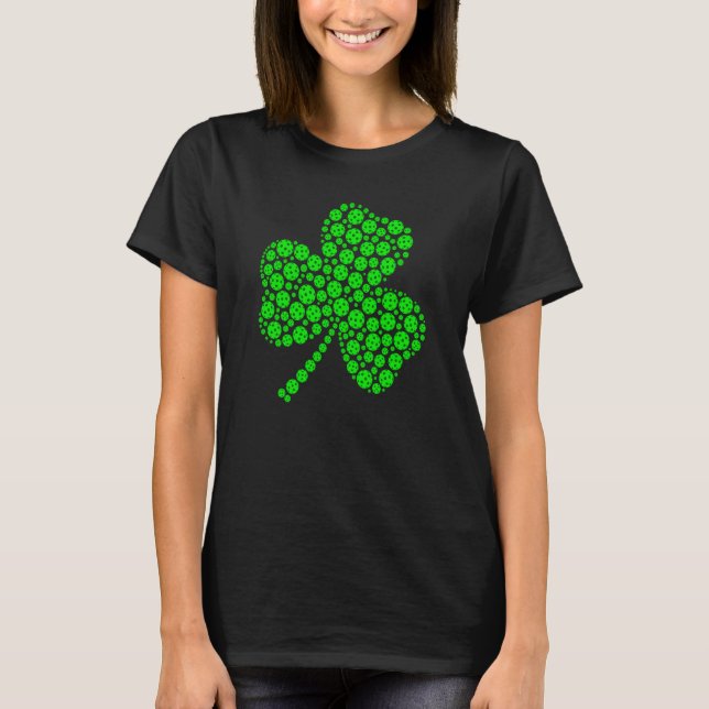 Camiseta Pickleball Ball Shamrock C St Patrick's Day Men (Frente)