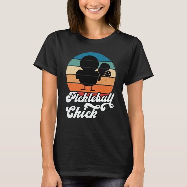 Camiseta Pickleball Chick Retro Vintage (Frente)