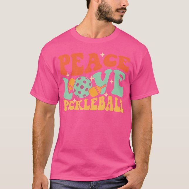 Camiseta Pickleball de Paz e Amor - Pickleball P (Frente)