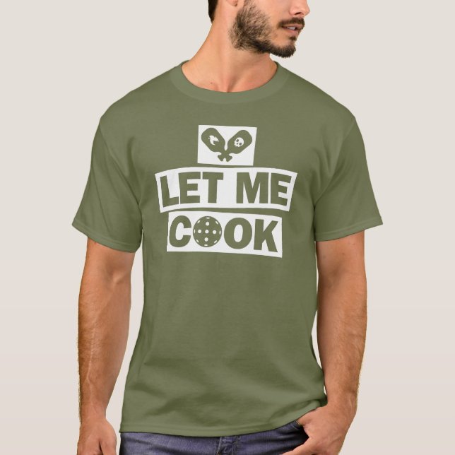 Camiseta Pickleball Deixe-me Cozinhar (Frente)