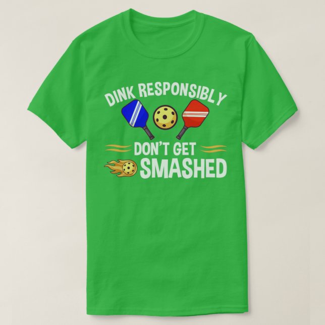 Camiseta Pickleball Dink Responsável (Frente do Design)