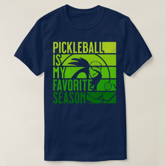 Camiseta PickleBall É A Minha Camada Favorita De Retro Vint (Frente do Design)
